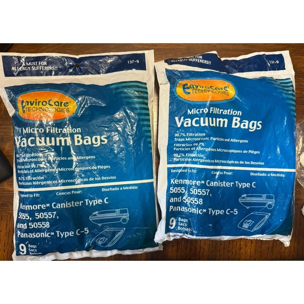 EnviroCare Kenmore Mircrofiltration Canister Vacuum Bags, Multicolor, C-5